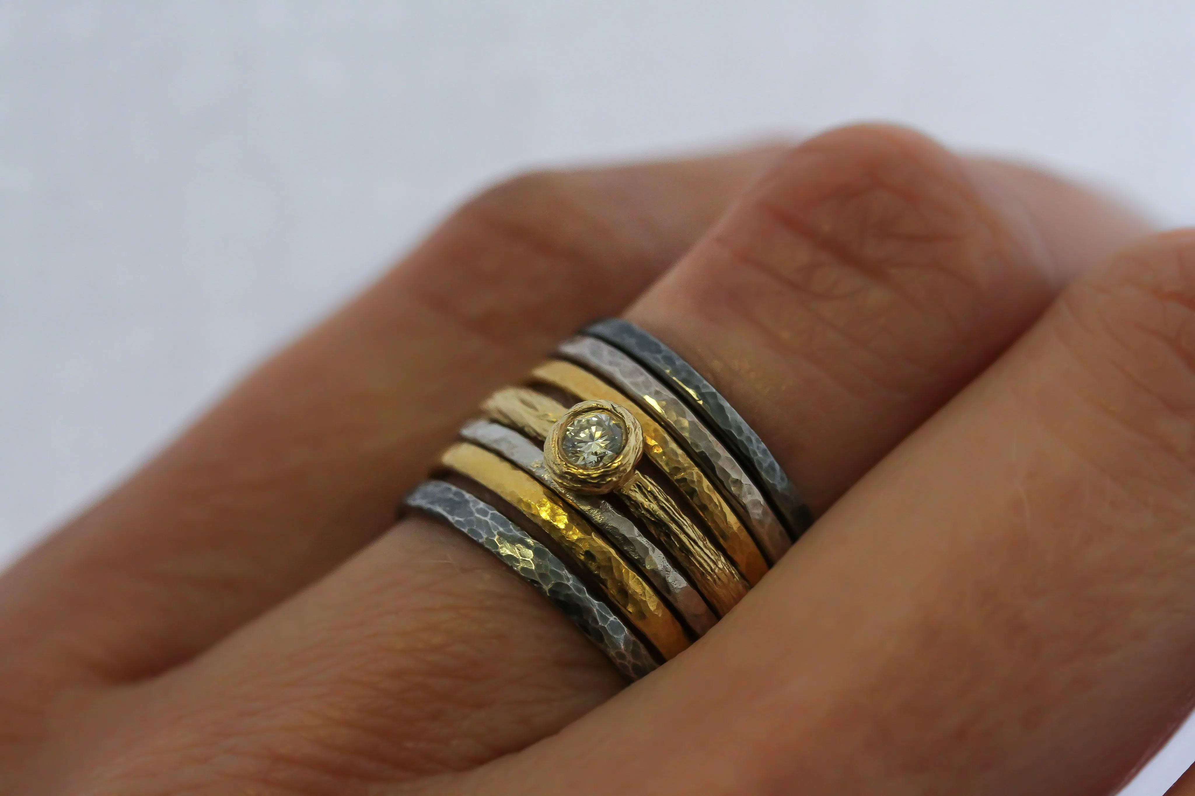 'Cedar St.' Ring Stack