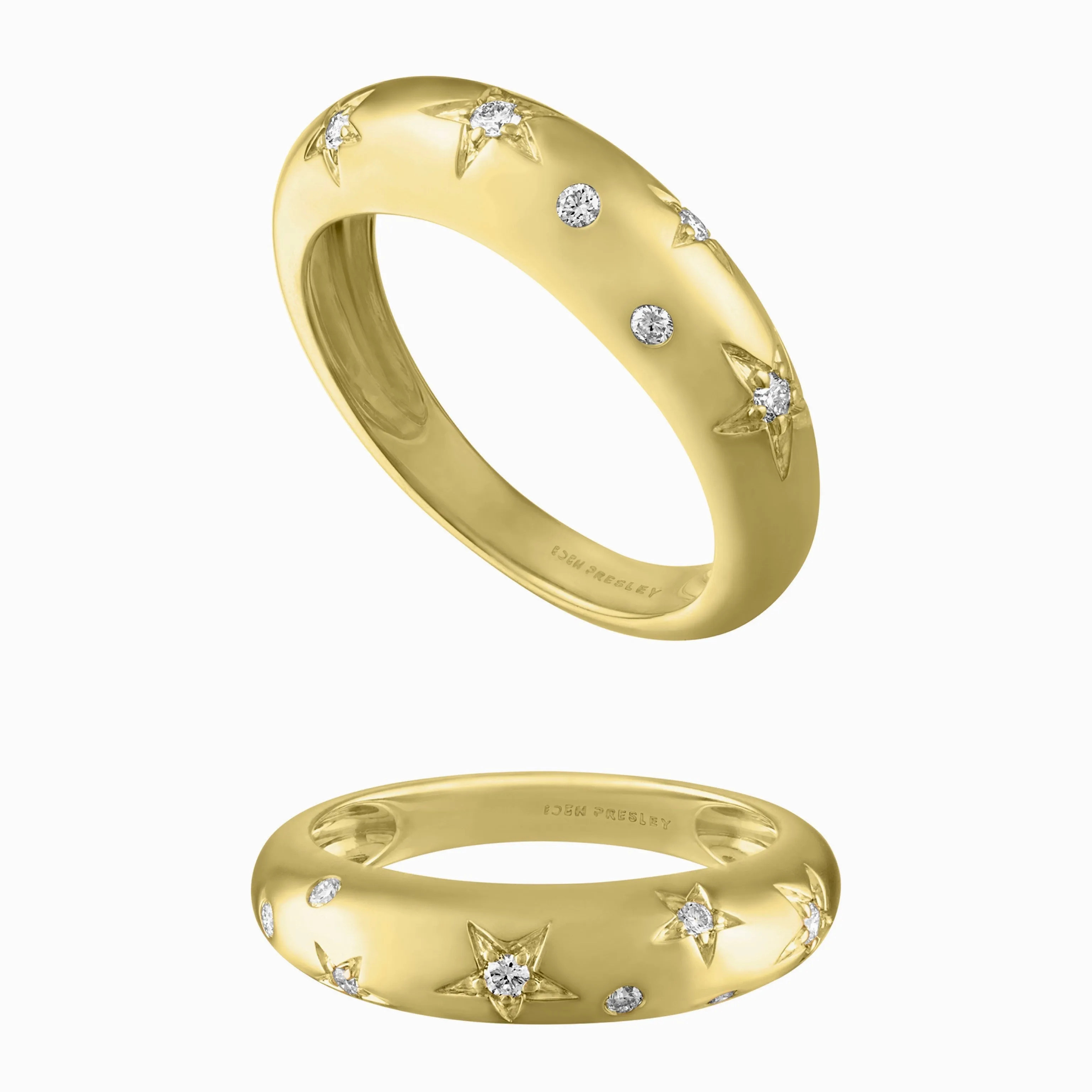 Celeste Dome Rings