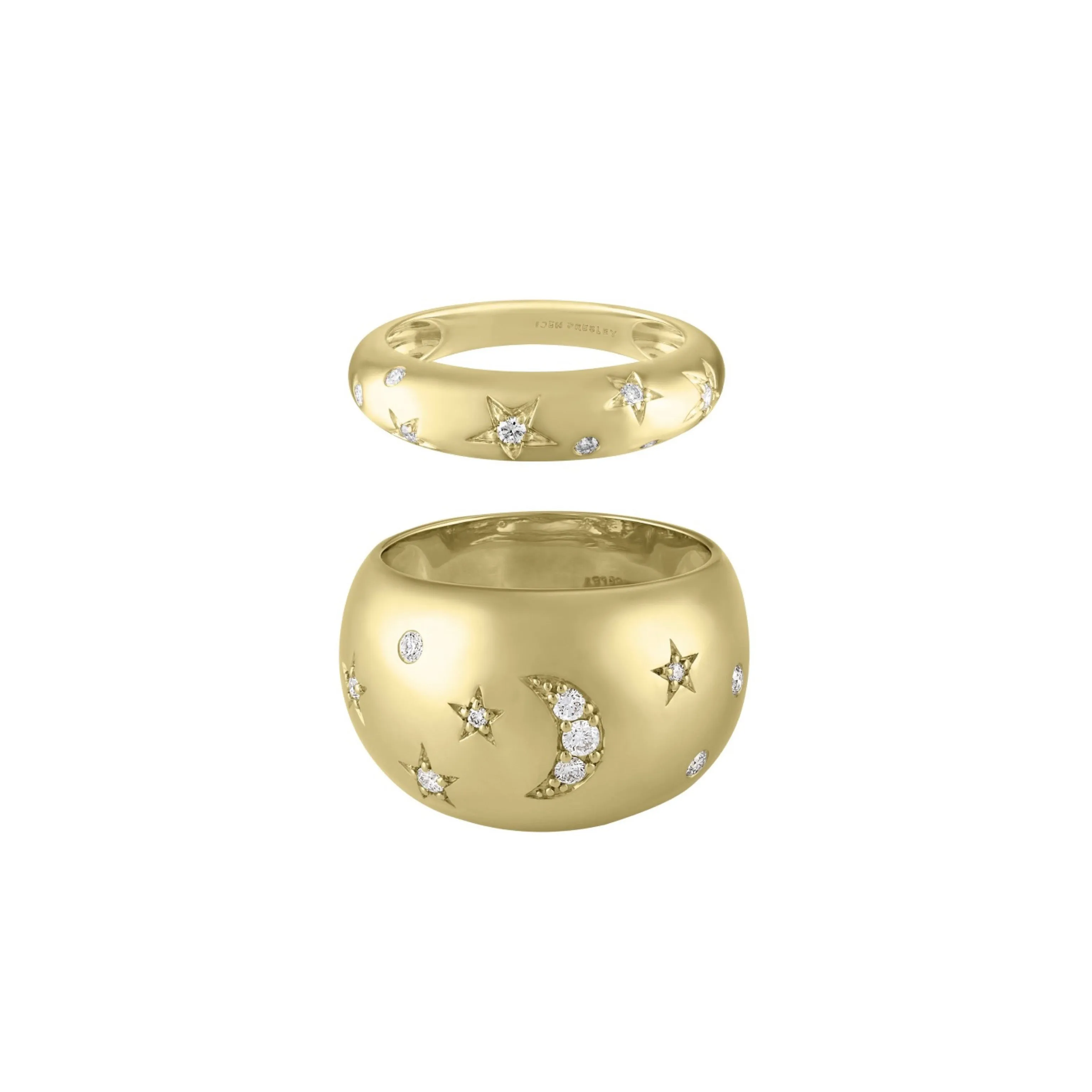 Celeste Dome Rings