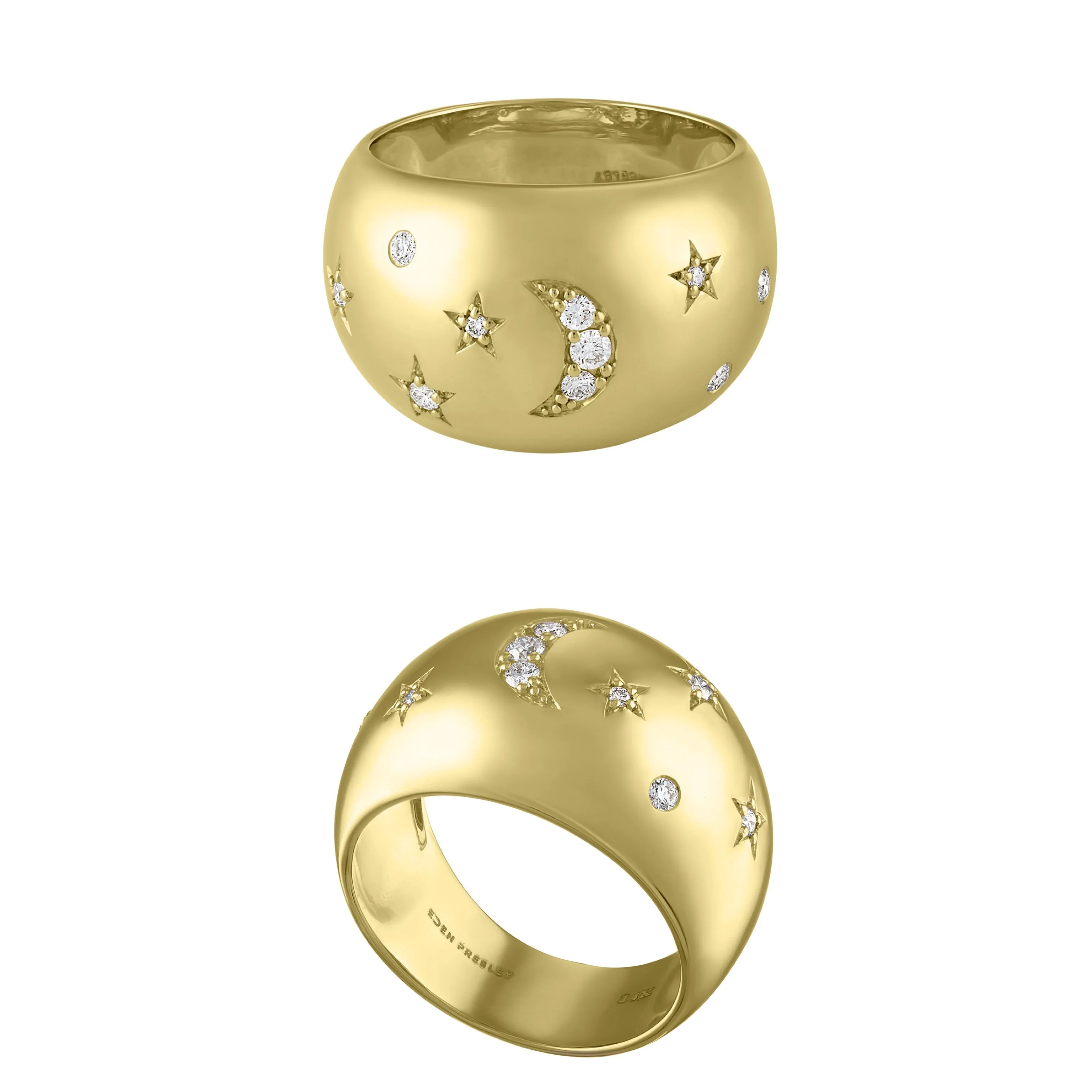 Celeste Dome Rings