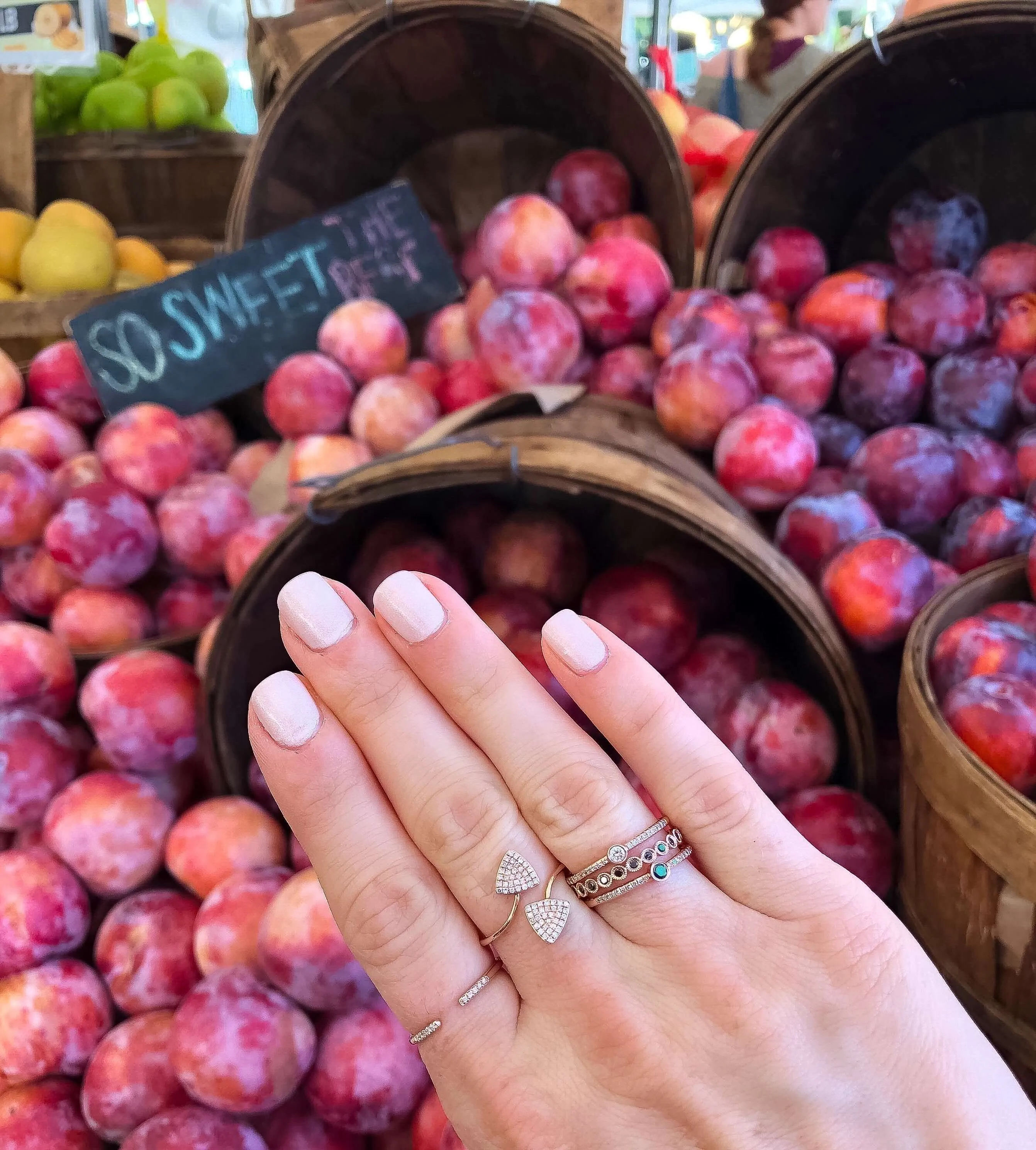 Center Diamond Bezel Ring