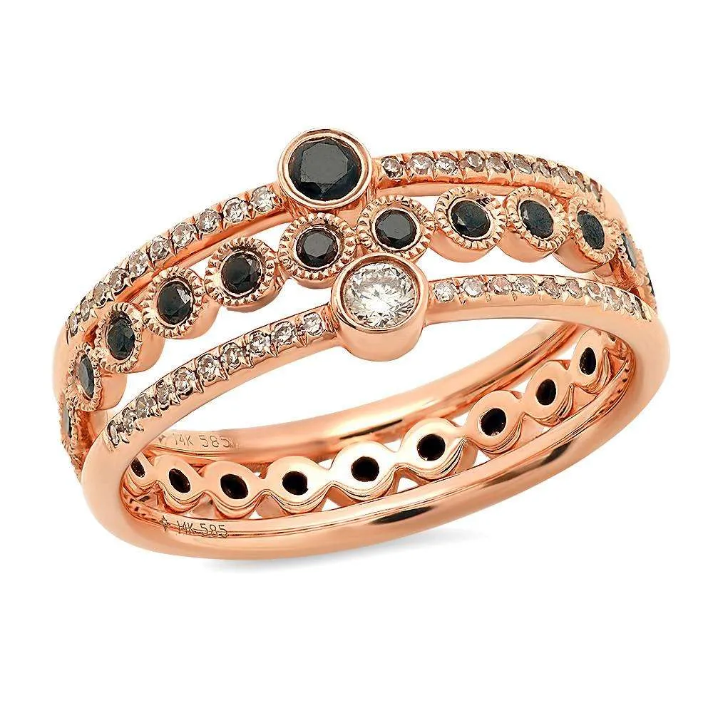 Center Diamond Bezel Ring