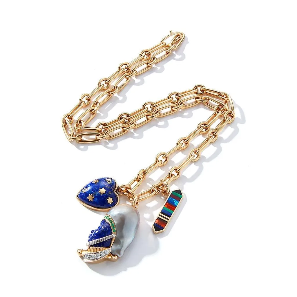 Chain Necklace with opening: 18"