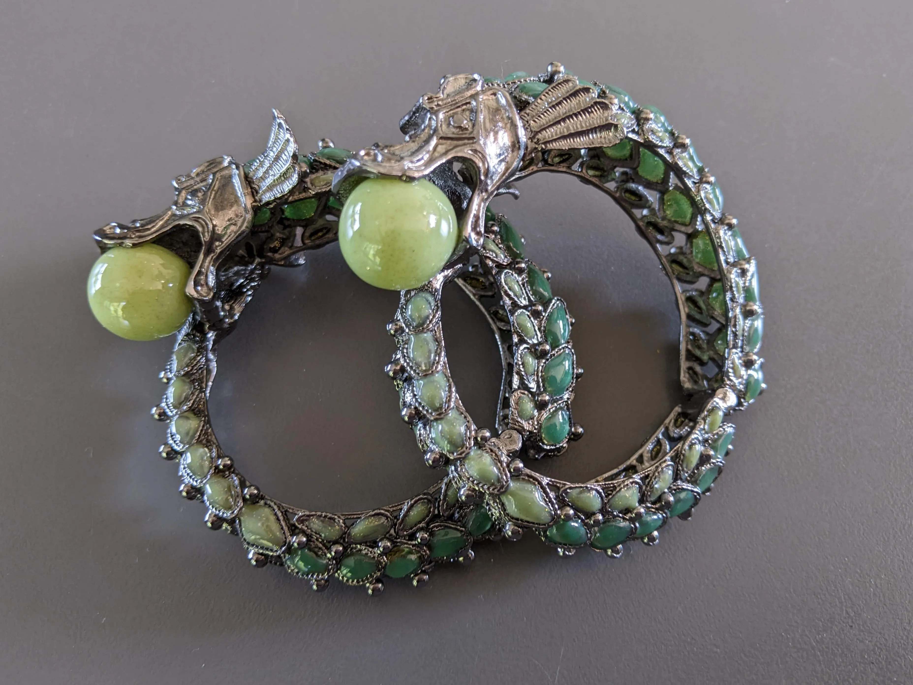 CHANEL DRAGON Collection Metiers d'Art "PARIS- SHANGAI" Pre-fall 2010 Bangle Bracelet, RARE!