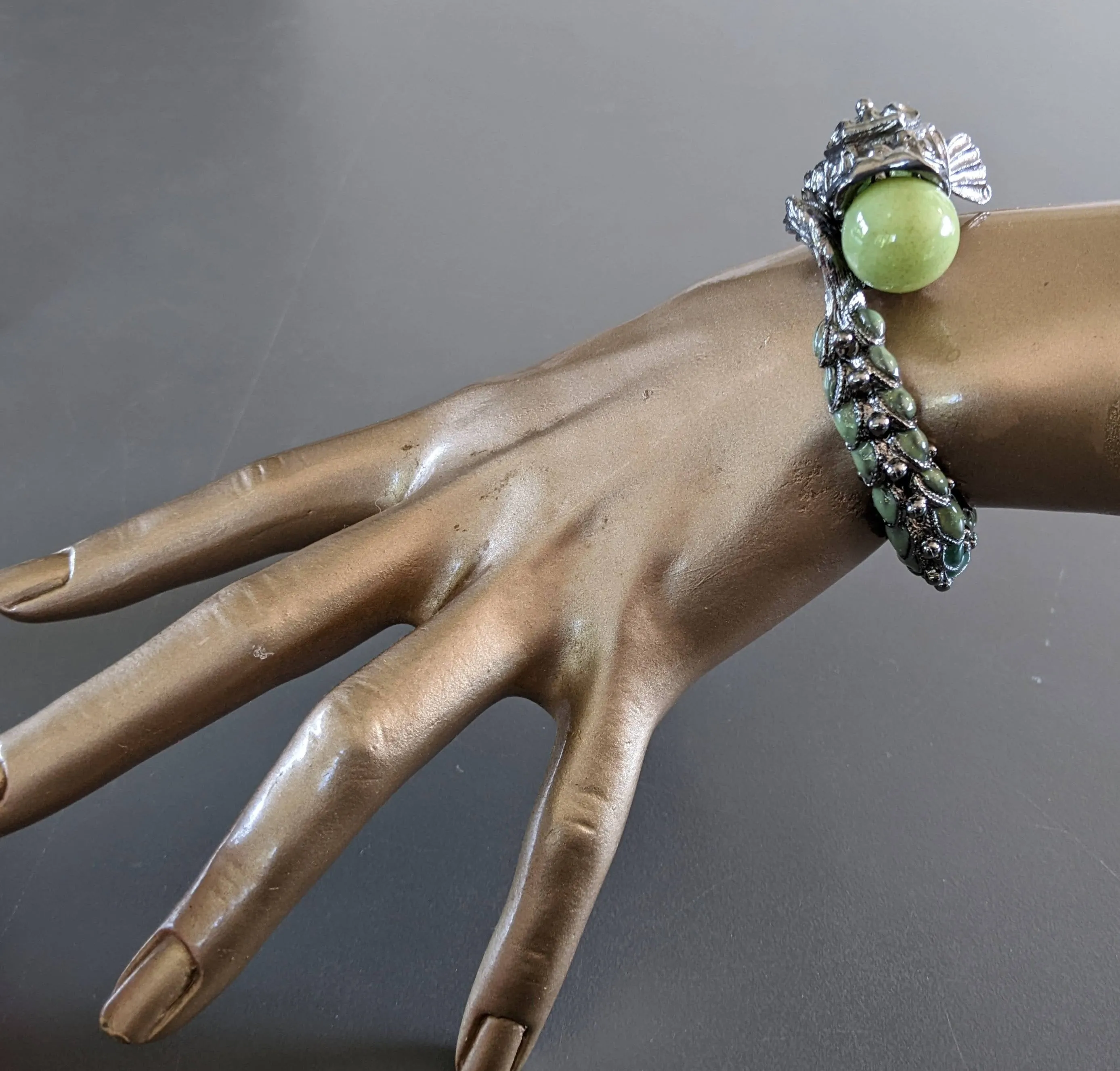CHANEL DRAGON Collection Metiers d'Art "PARIS- SHANGAI" Pre-fall 2010 Bangle Bracelet, RARE!