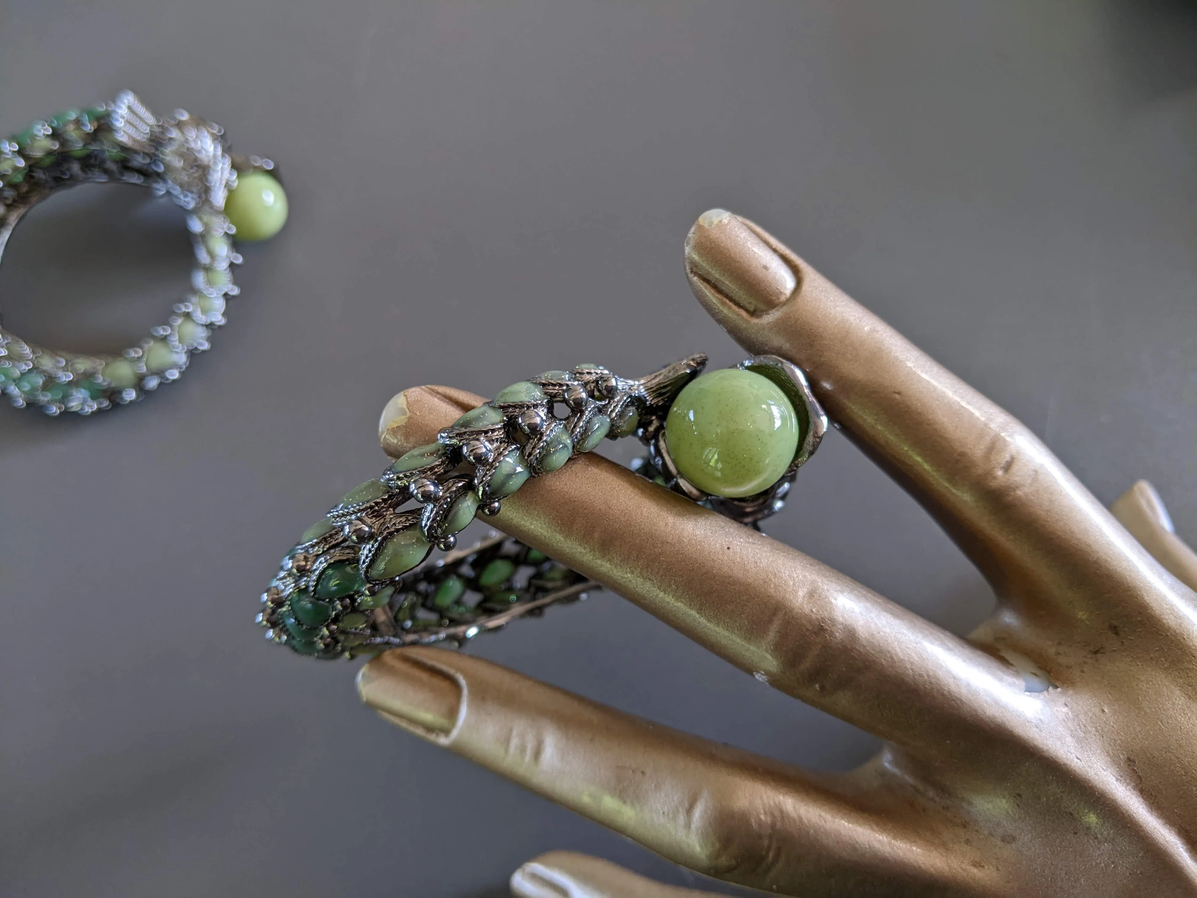 CHANEL DRAGON Collection Metiers d'Art "PARIS- SHANGAI" Pre-fall 2010 Bangle Bracelet, RARE!