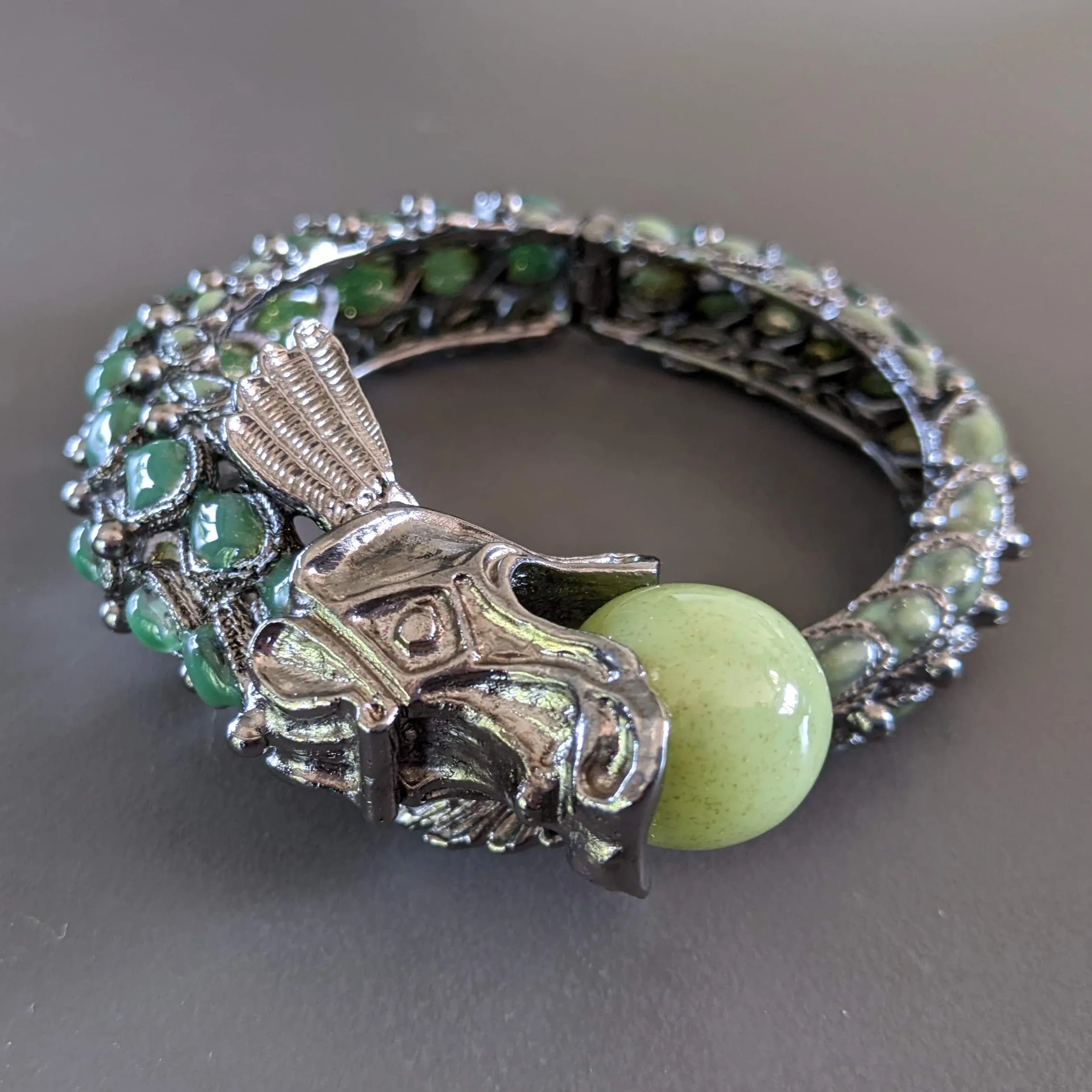 CHANEL DRAGON Collection Metiers d'Art "PARIS- SHANGAI" Pre-fall 2010 Bangle Bracelet, RARE!