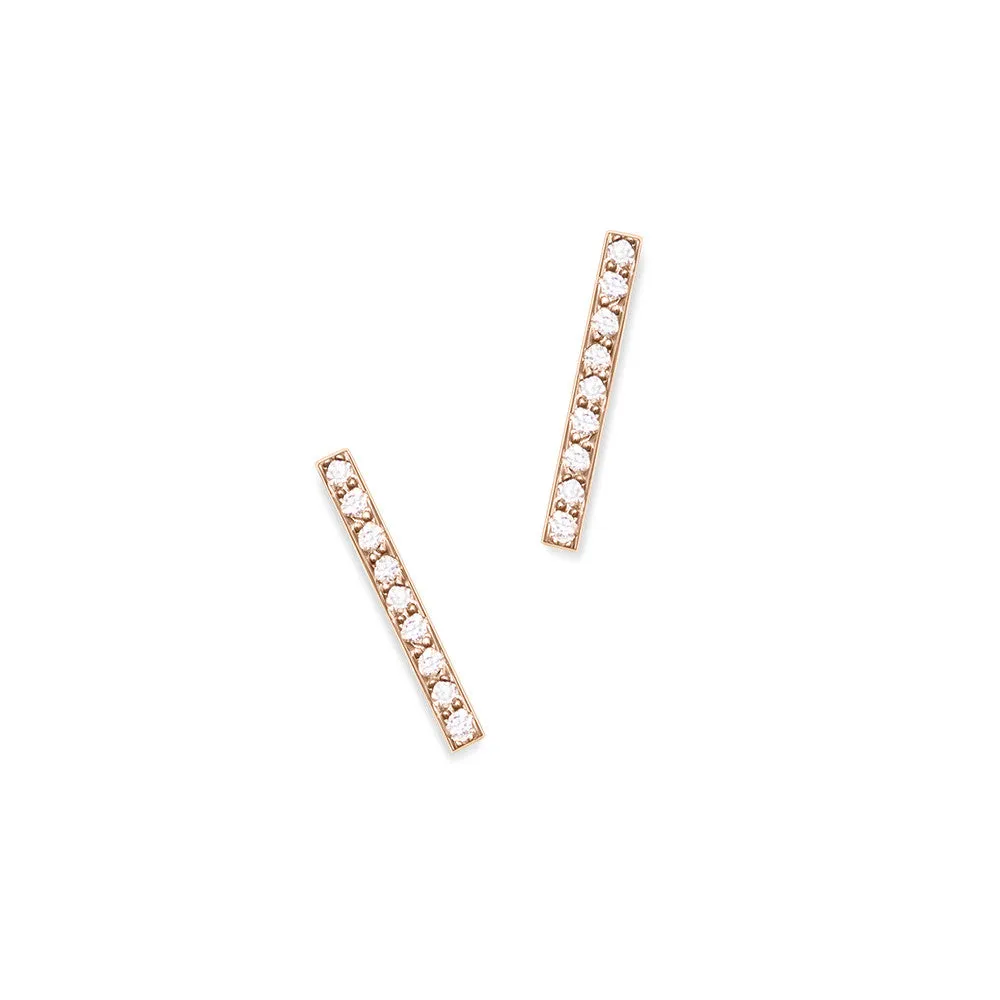 Charlotte Pavé Studs | White Diamonds