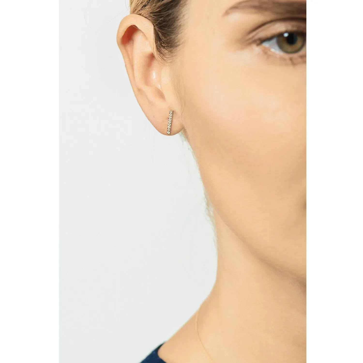 Charlotte Pavé Studs | White Diamonds