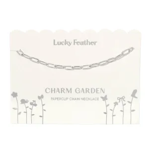 Charm Garden - Silver - Paperclip Chain (18-20 in)