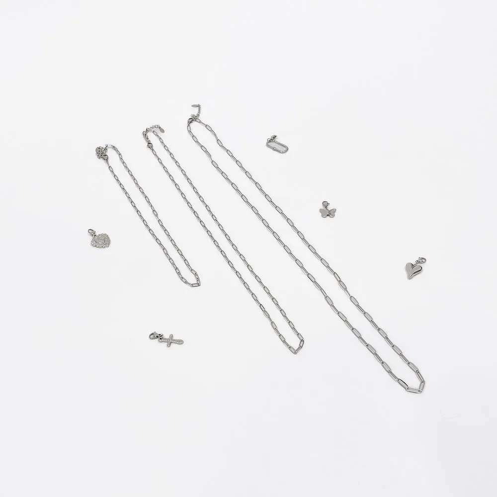 Charm Necklace Chain | Silver | 3 Lengths