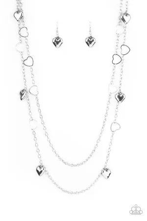 Chicly Cupid Silver Paparazzi Necklace