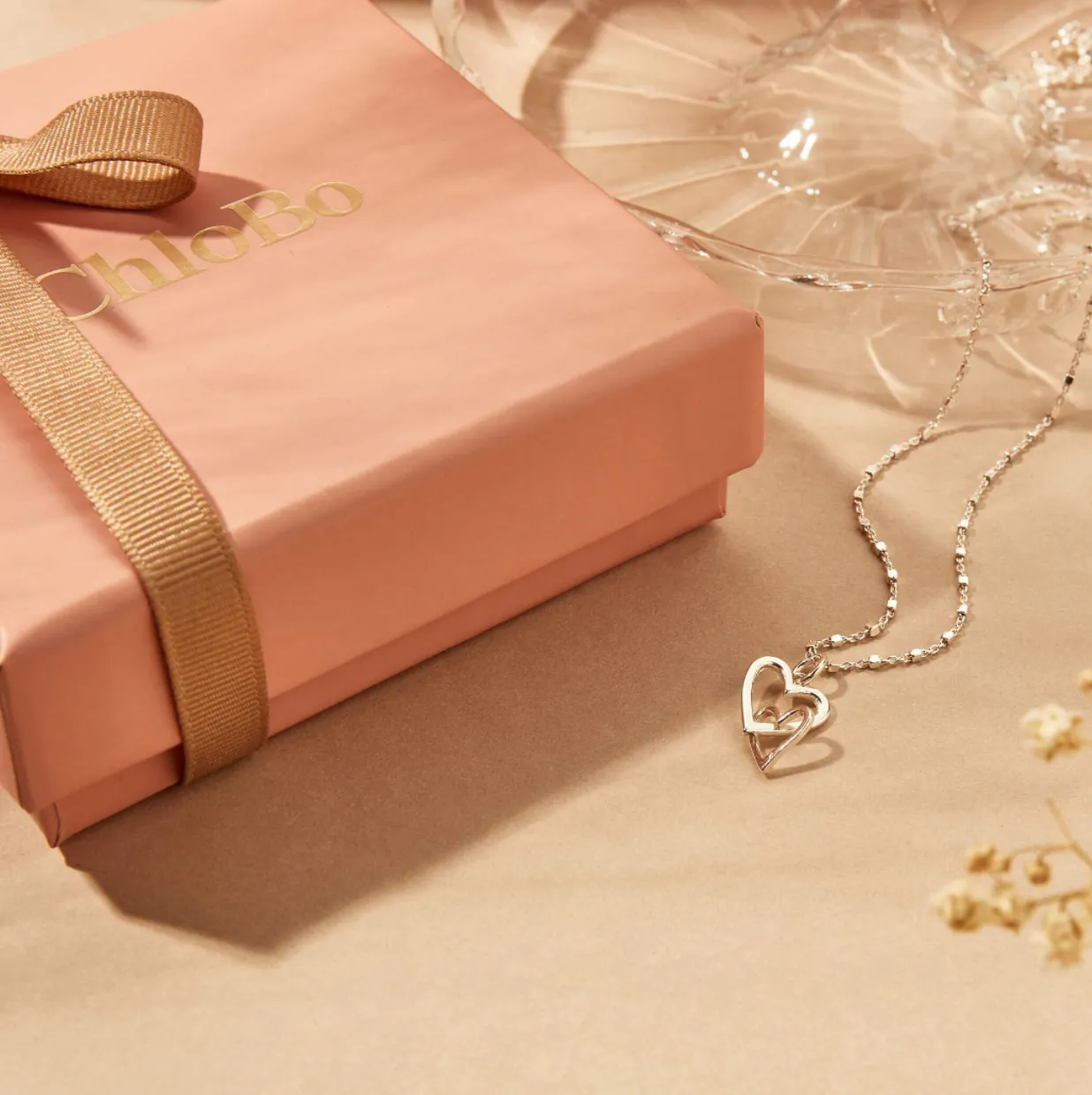 ChloBo Interlocking Heart Necklace SNDC572