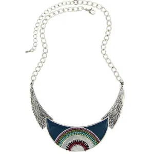 Christmas New Fashion 2016 Moon Collars Vintage Ethnic Colorful Enameling Beads Statement Choker Necklaces Women Retro Jewelry