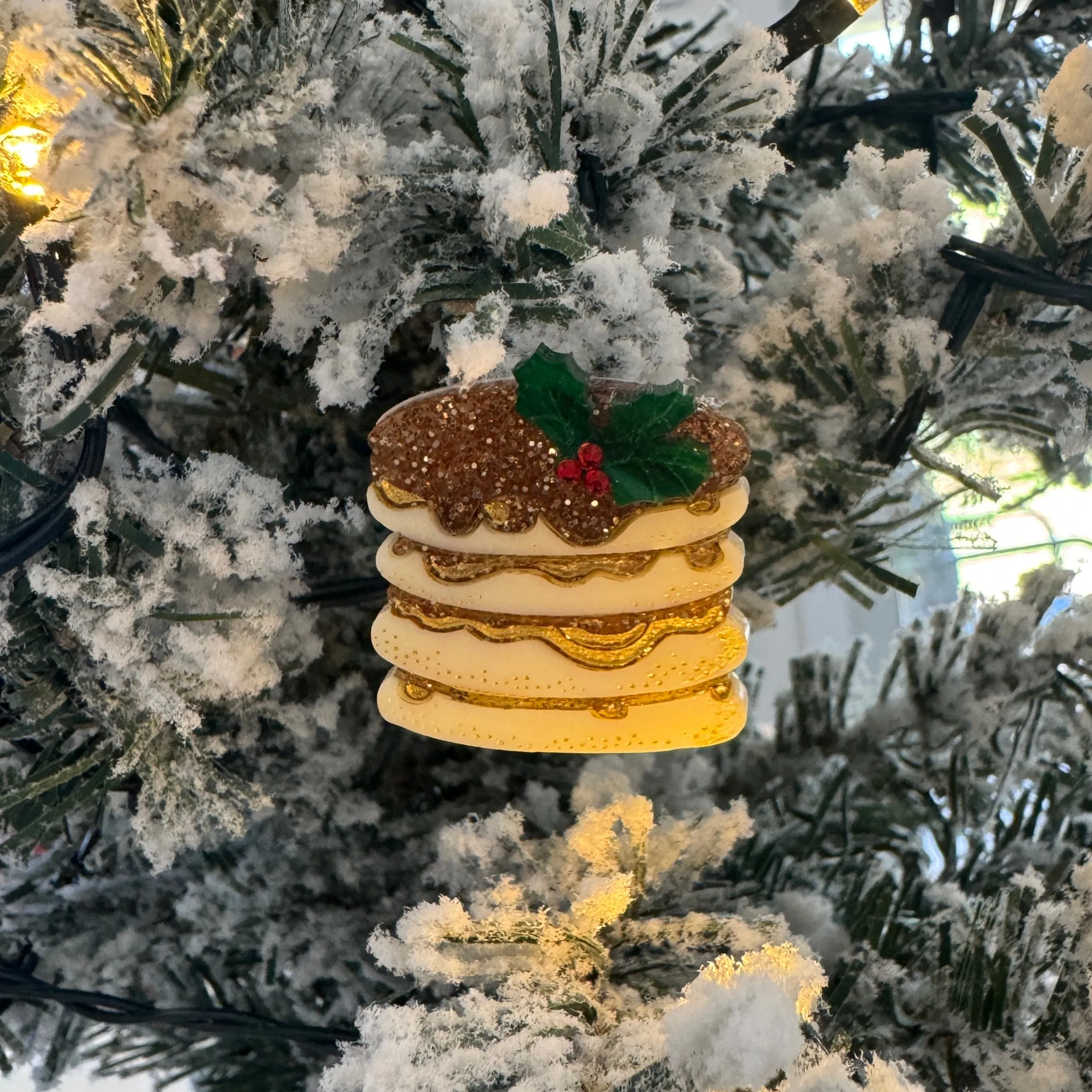 Christmas 🥞 Pancakes - mini Brooch - Set of 2