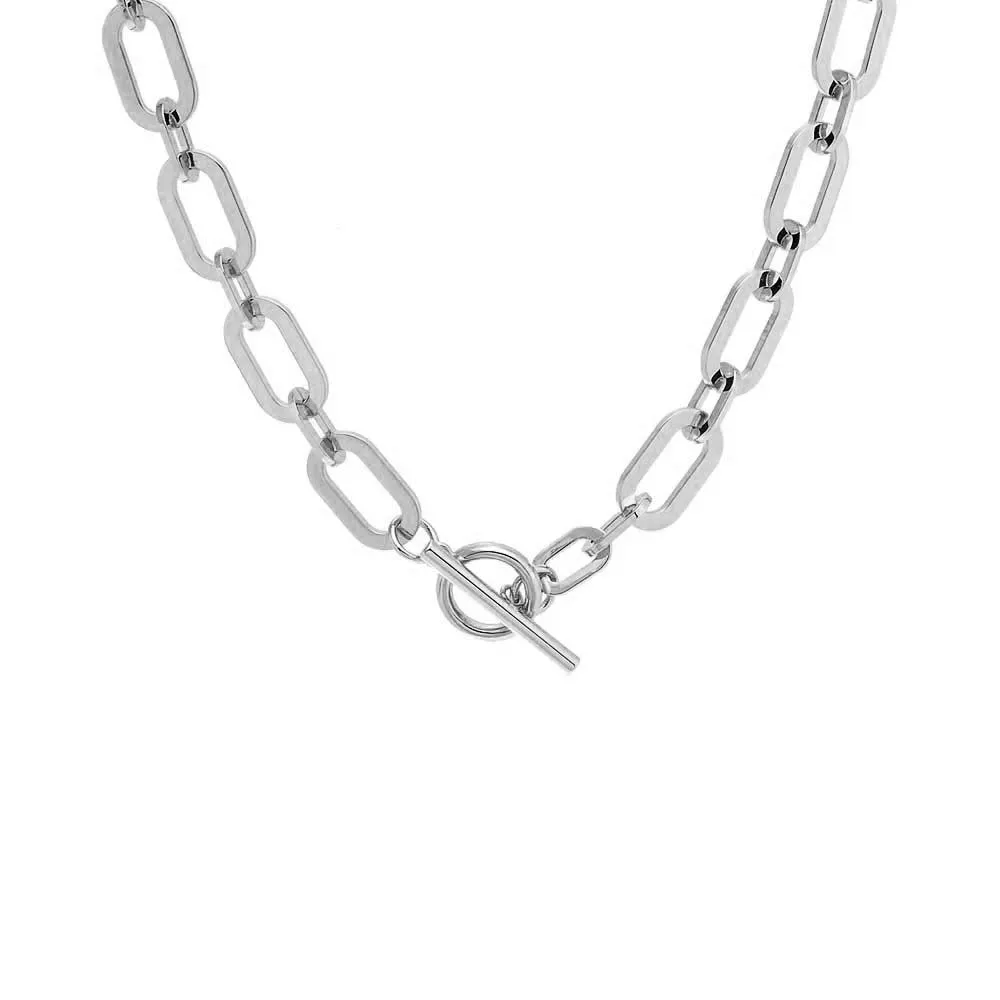 Chunky Open Link Toggle Necklace