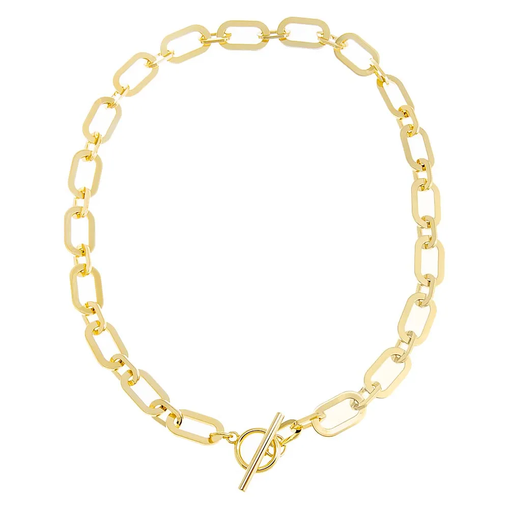 Chunky Open Link Toggle Necklace