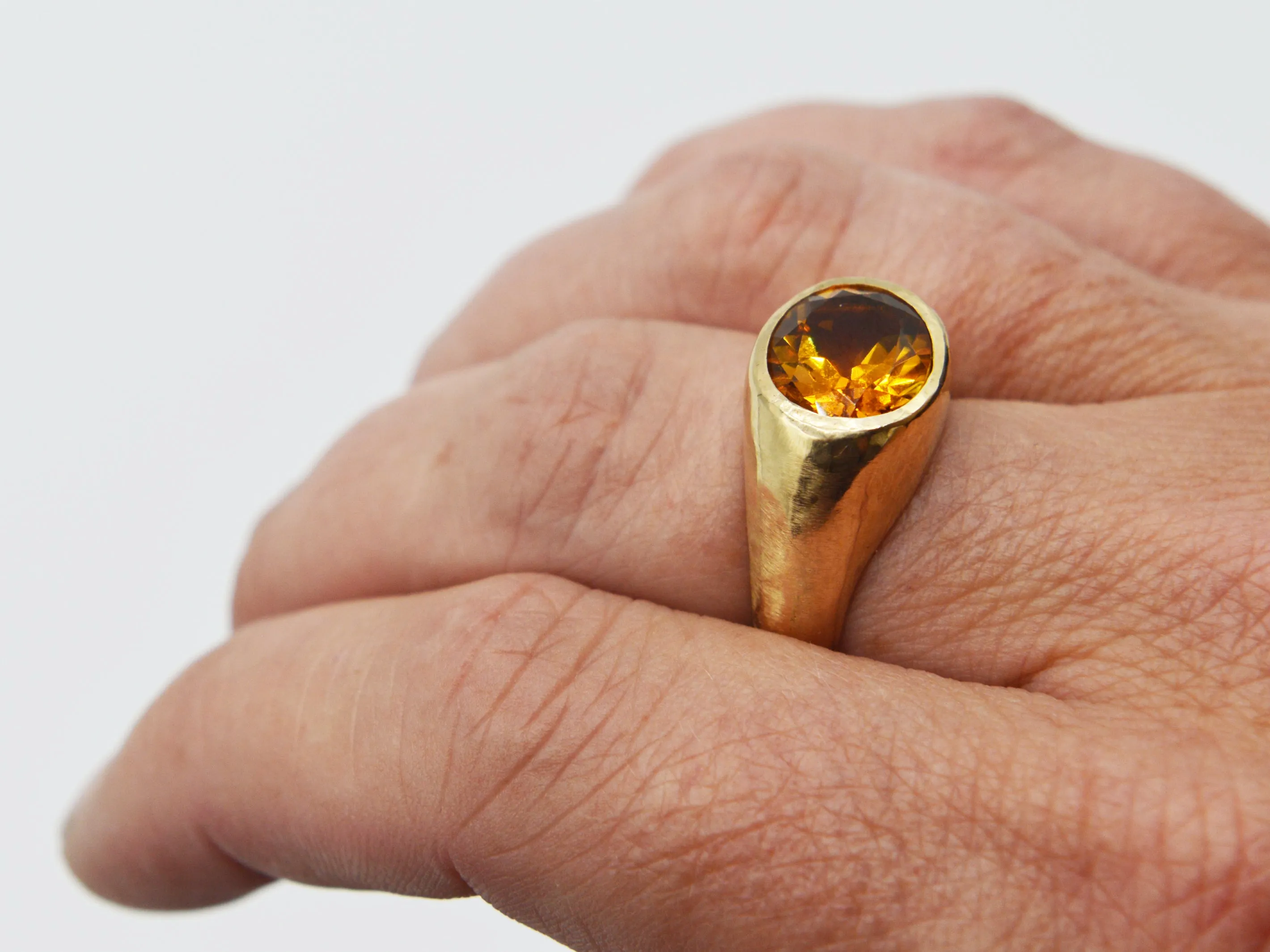Citrine Signet Ring