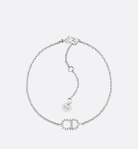 Clair D Lune Bracelet • Palladium-Finish Metal and White Crystals