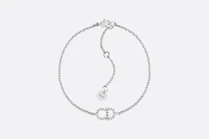 Clair D Lune Bracelet • Palladium-Finish Metal and White Crystals