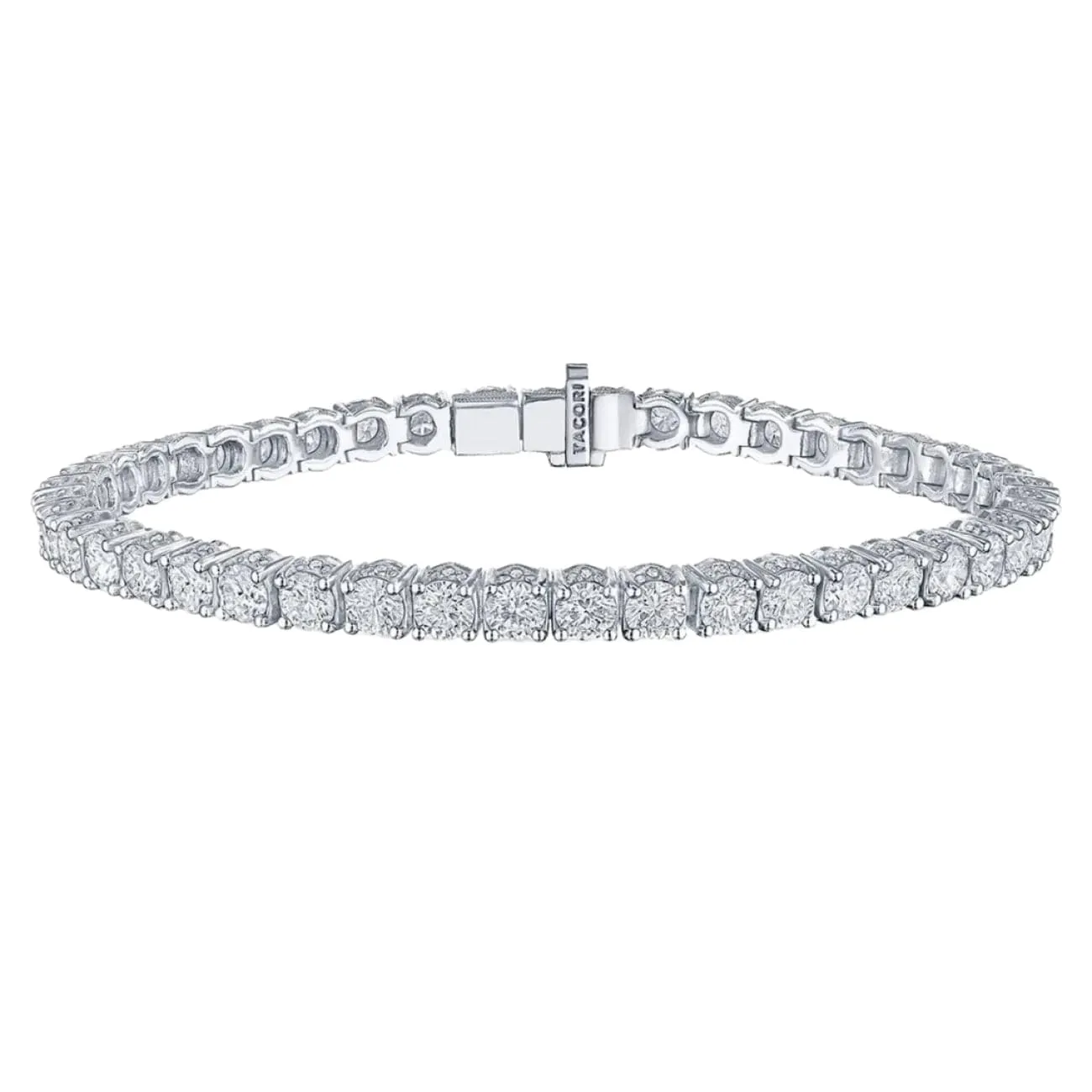 Classic Crescent RoyalT 18K White Gold Diamond Tennis Bracelet