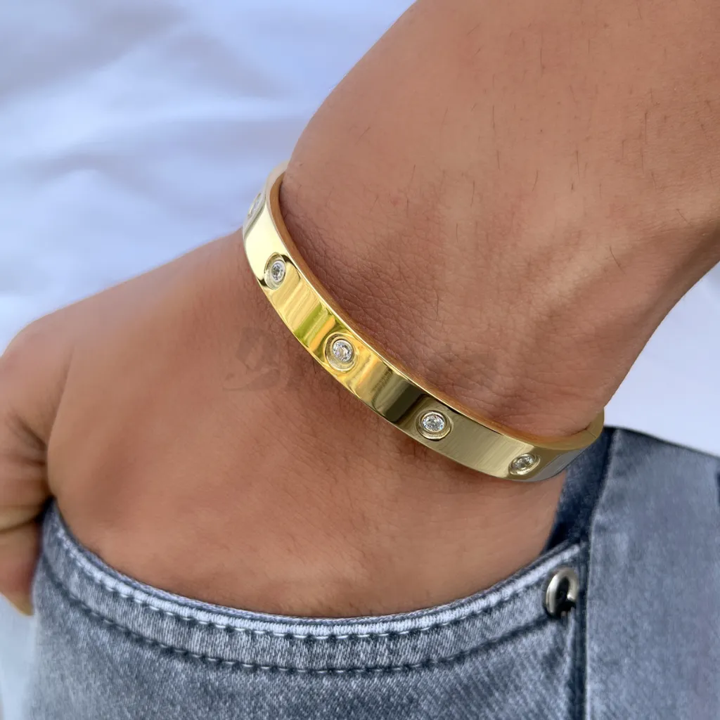 Classic Love Gold Men's Bracelet