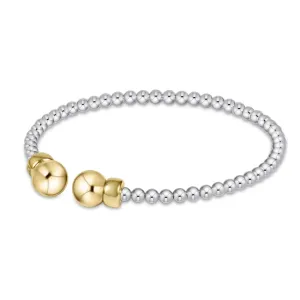 Classic Sterling Mixed Metal Cuff 3mm