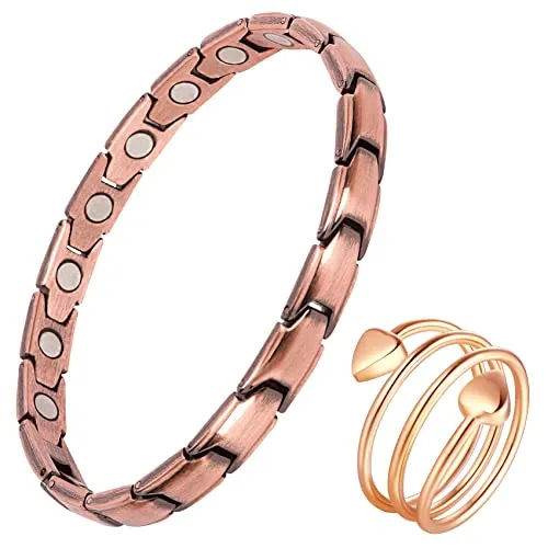 Copper Bracelet for Women Hand Forged 99.99%