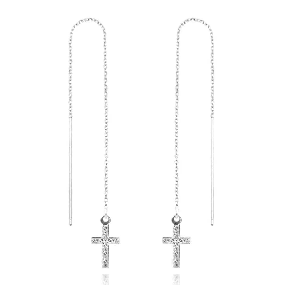 Cross Threader Earrings