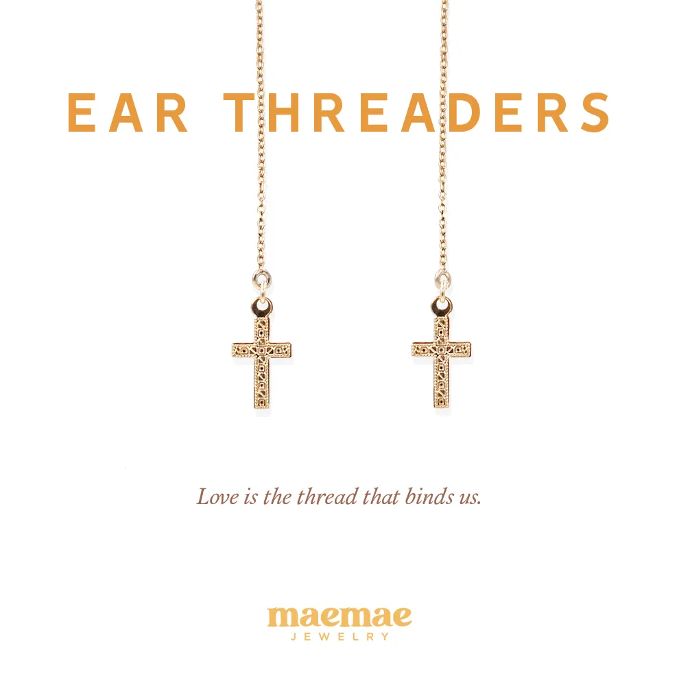 Cross Threader Earrings