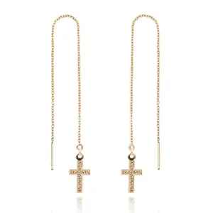 Cross Threader Earrings