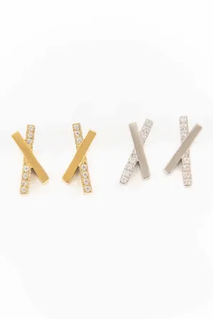 Crossroads Stud Earrings
