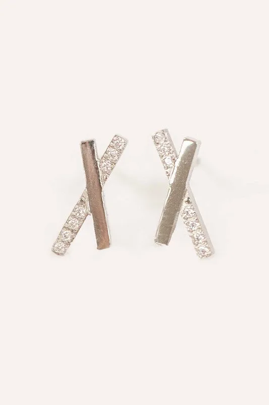 Crossroads Stud Earrings