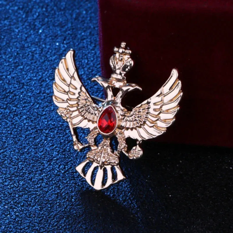 Crystal Eagle Brooches