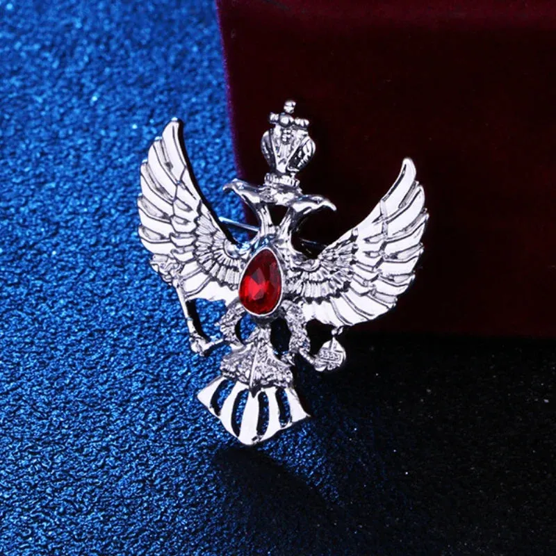 Crystal Eagle Brooches