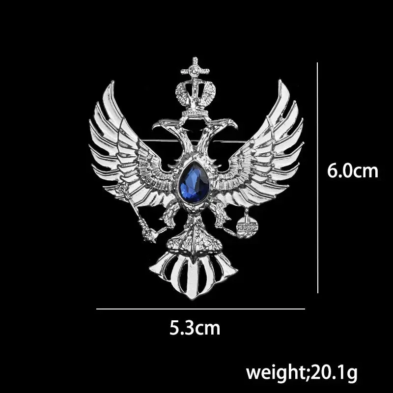 Crystal Eagle Brooches