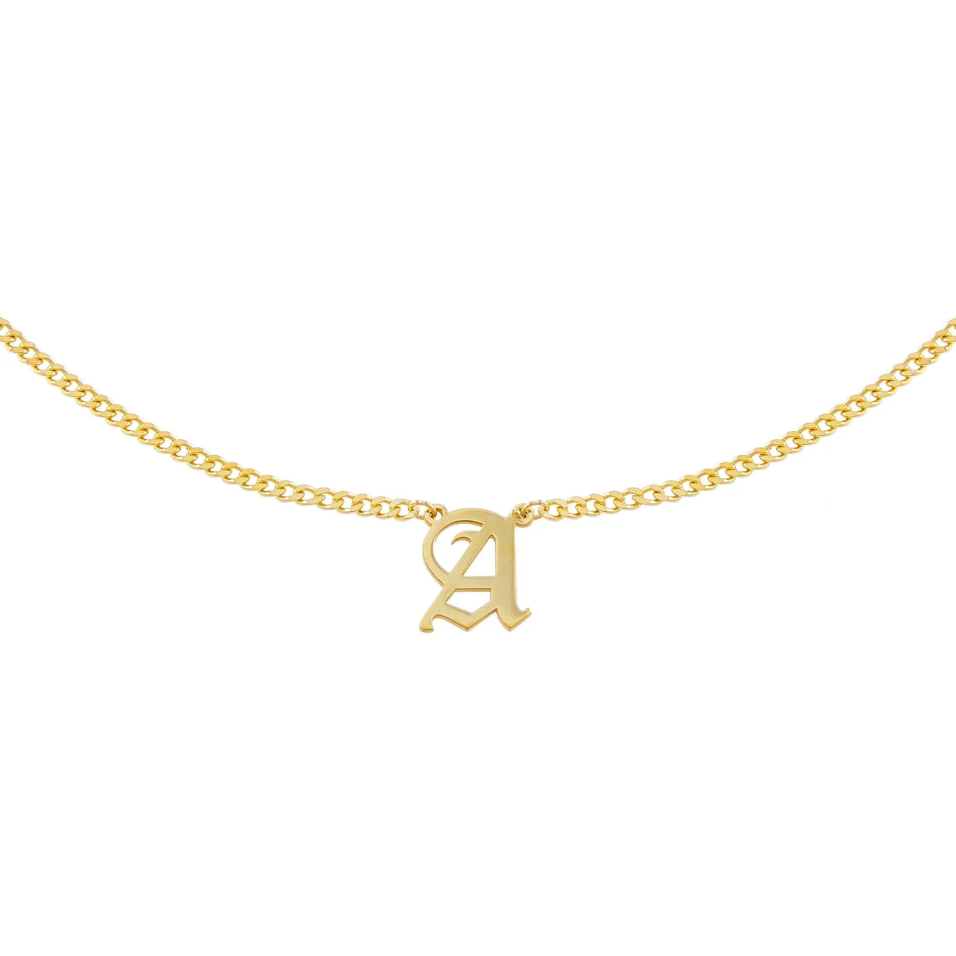 Cuban Old English Necklace