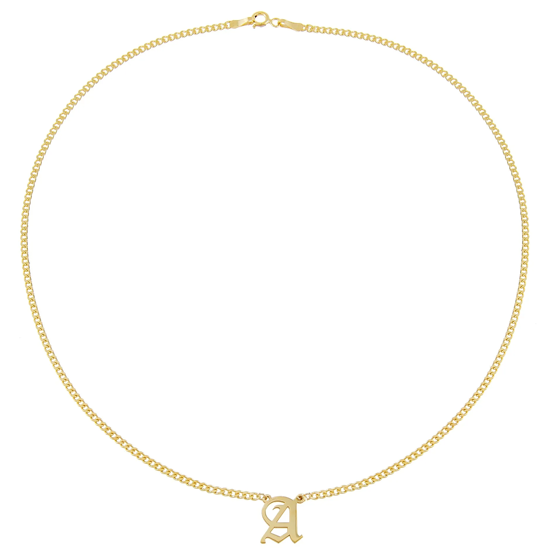 Cuban Old English Necklace
