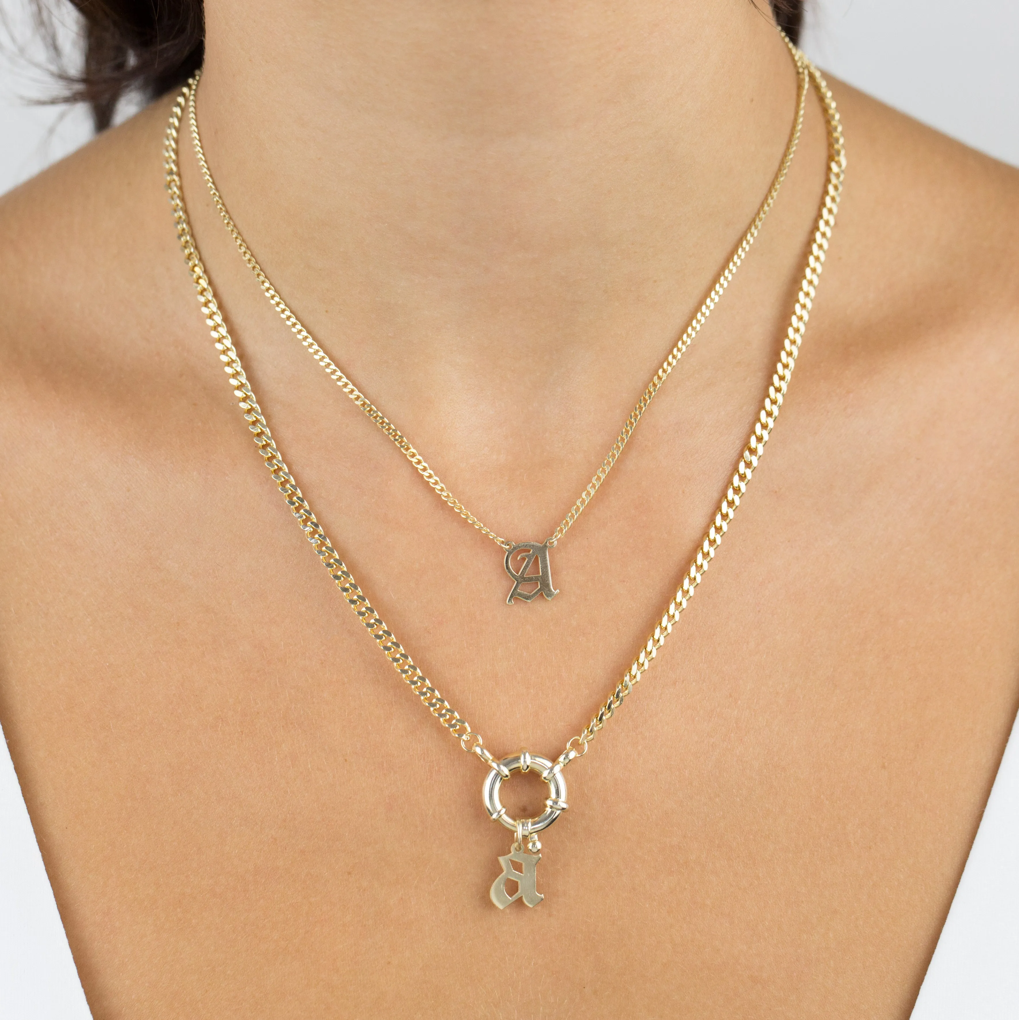 Cuban Old English Necklace
