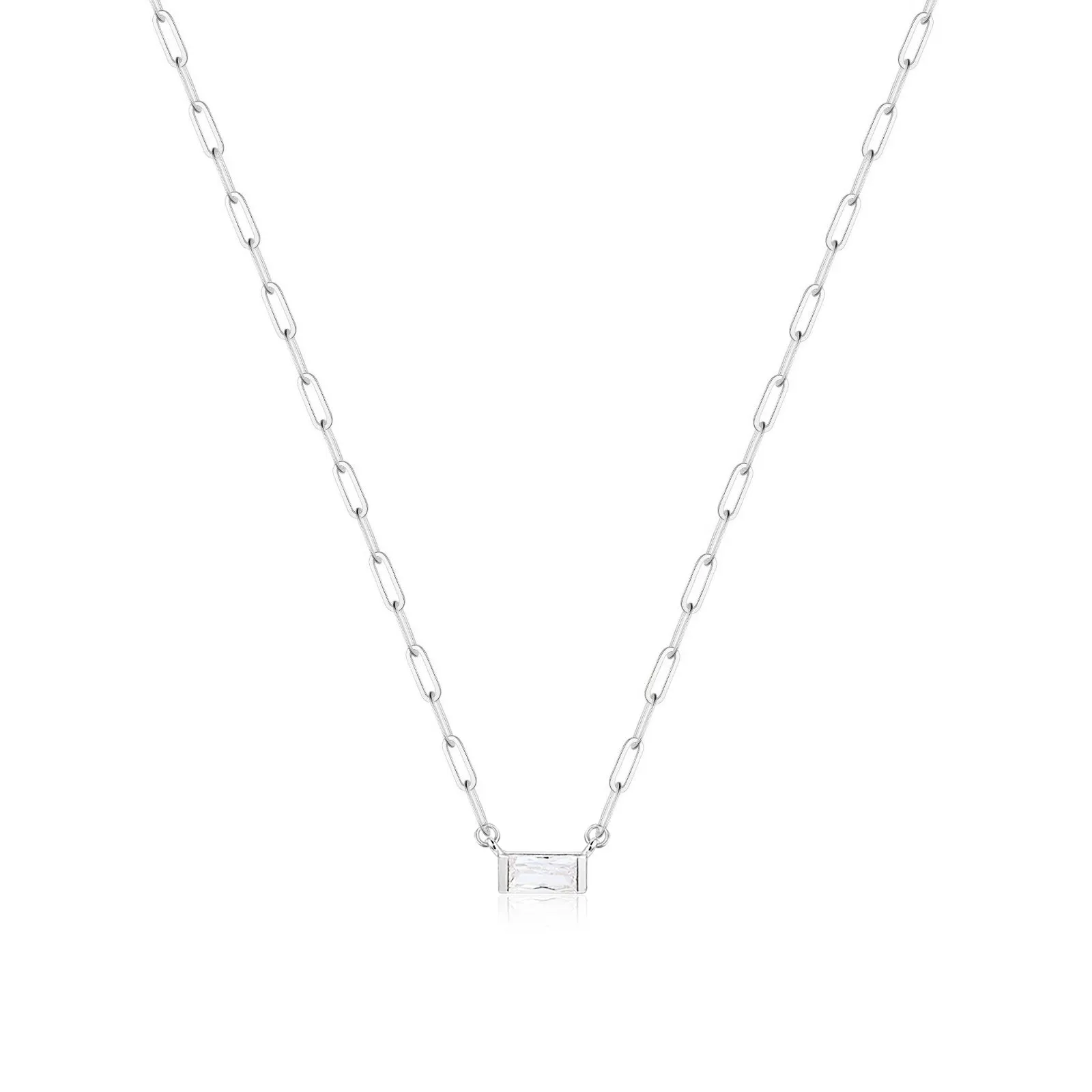 Cubic Zirconia Pendant Necklace