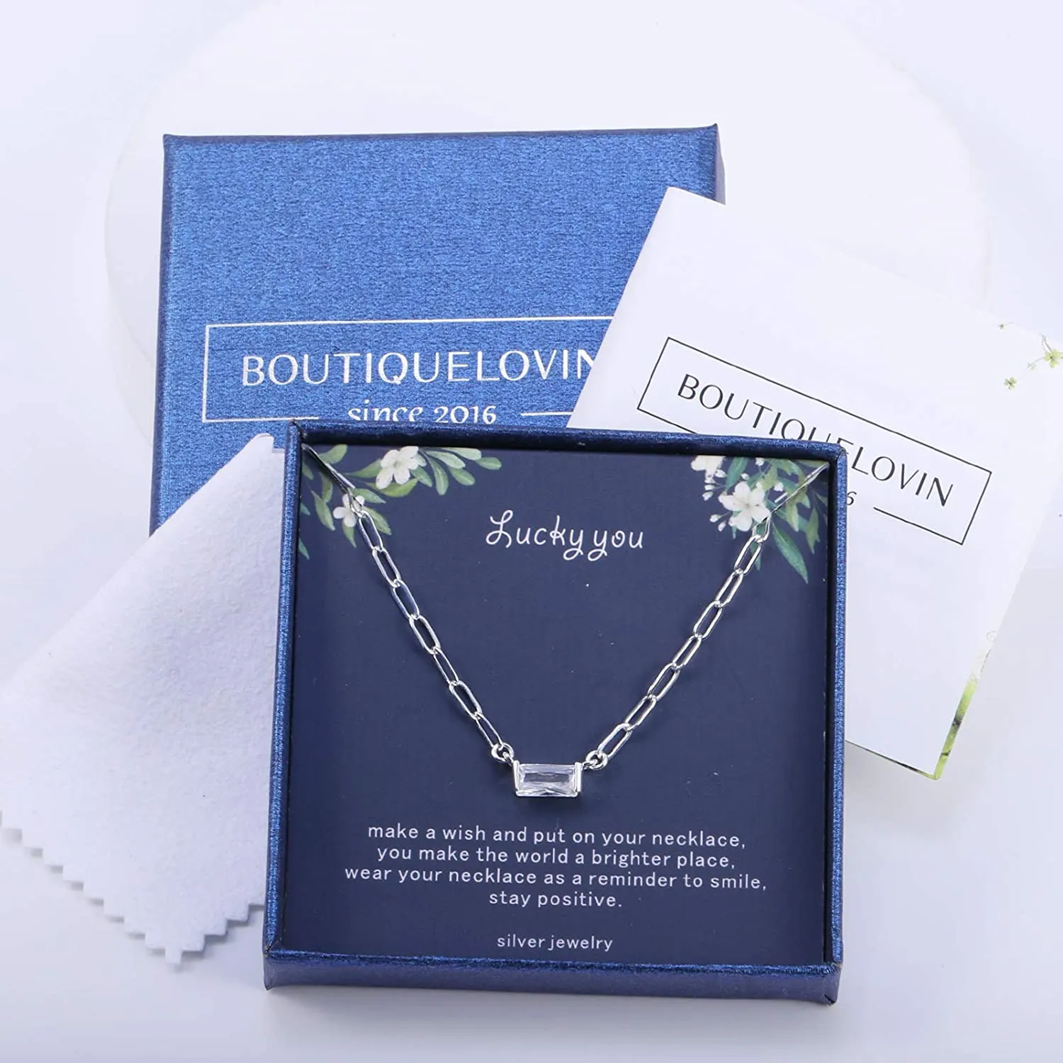 Cubic Zirconia Pendant Necklace