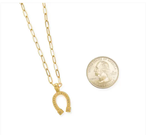 CZ Horseshoe Necklace