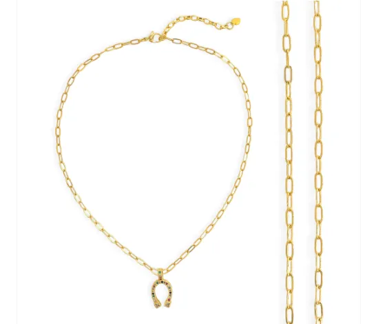 CZ Horseshoe Necklace