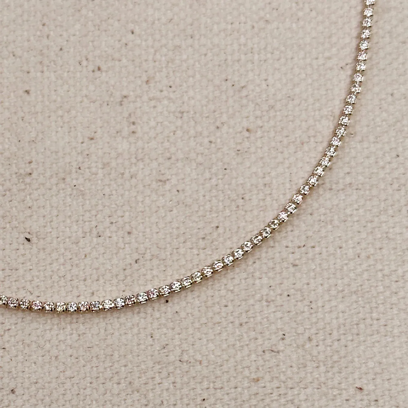 Cz Tennis Bracelet - Thin