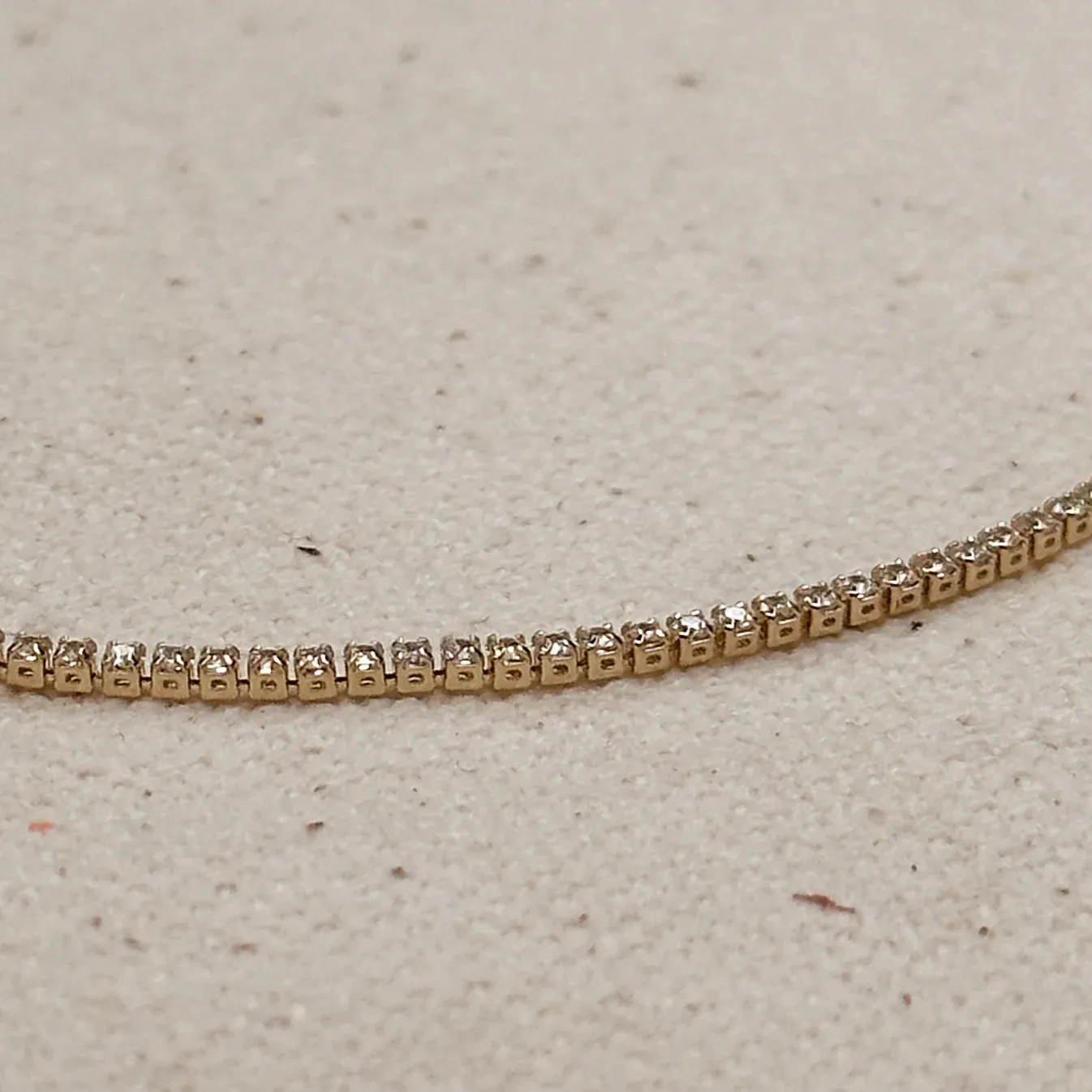Cz Tennis Bracelet - Thin