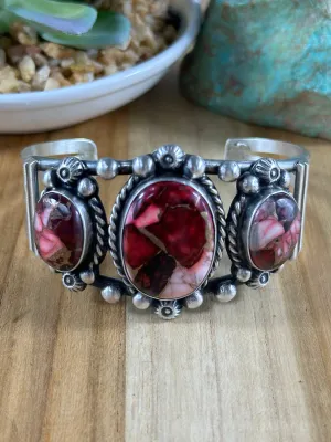 Dahlia Rose Stones Cuff