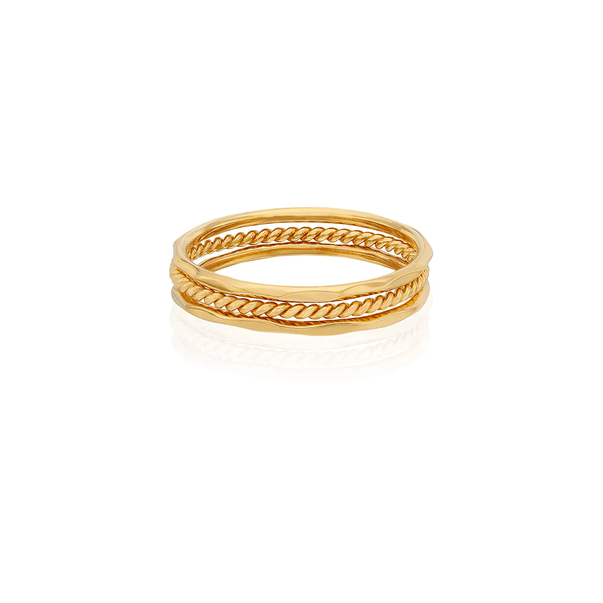 Dainty Stacking Ring Set - Gold