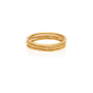 Dainty Stacking Ring Set - Gold