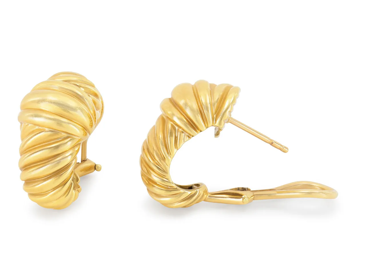 David Yurman 'Cable Rope' Earrings in 18K Gold