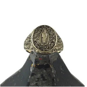 Deep Engraved 16mm x 13mm  -  9 Carat Yellow Gold Signet Ring